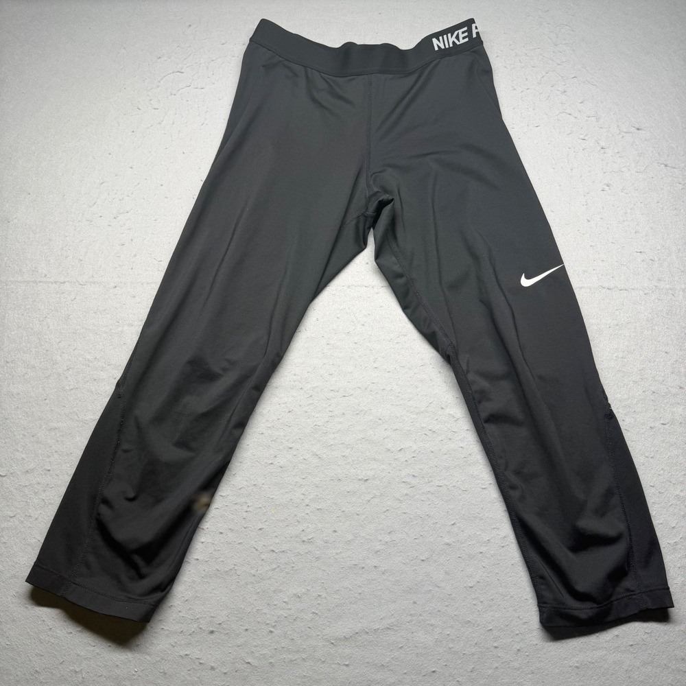 Nike Leggings Mens L Black Pro Dri-FIT Compression Athletic Tights